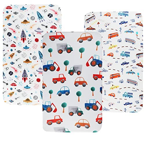 Stretchy Fitted Crib Sheets Set 2 Pack