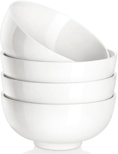 26 OZ Porcelain Soup Bowls Set of 4