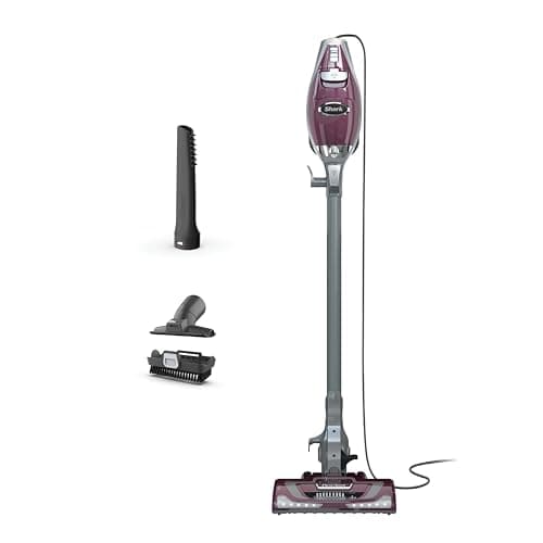 Shark Rocket Pet Plus Corded Stick Vacuum, XL Cup, Bordeaux/Silver, HV322