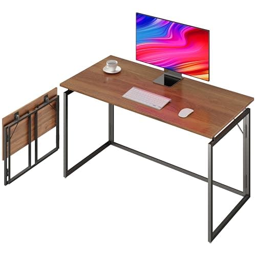 alawooder 31.5" Folding Desk: No Assembly, Wood Top for Small Spaces