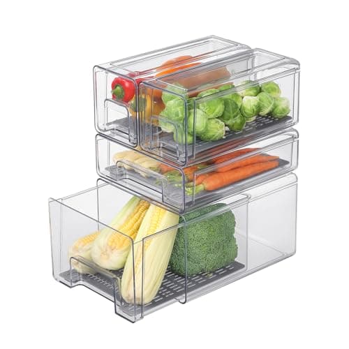 Refrigerator Organizers and Storage Drawers