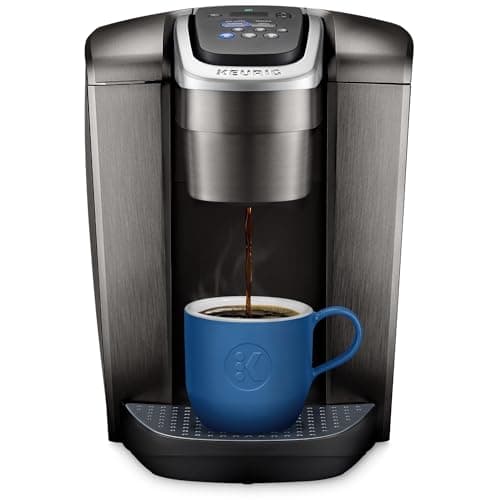 Keurig K-Elite Single Serve K-Cup Pod Coffee Maker, Brushed Slate | Strength and Temperature Control, Iced Coffee Capability, 8 to 12oz Brew Size, Programmable