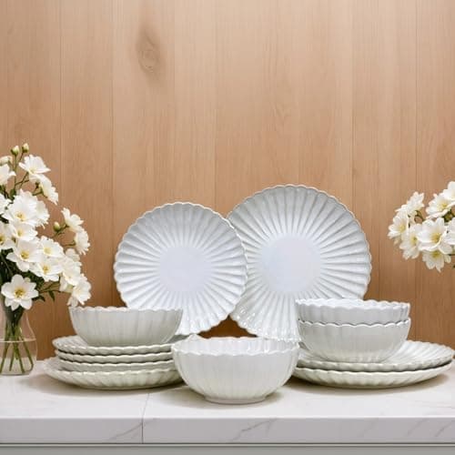 12-Piece Sunflower shape Ceramic