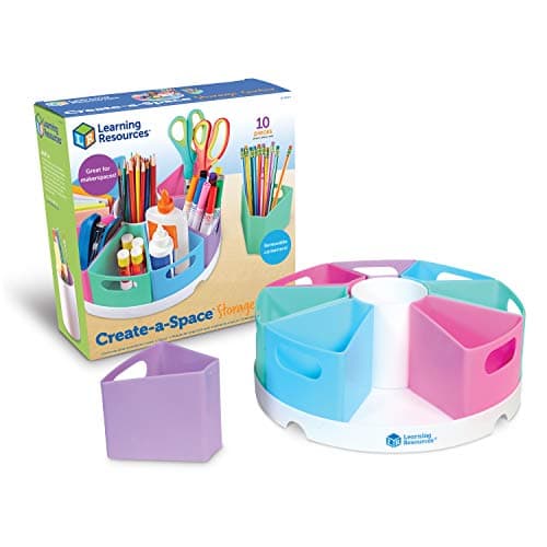 Learning Resources Create-a-Space Storage Center, Pastel