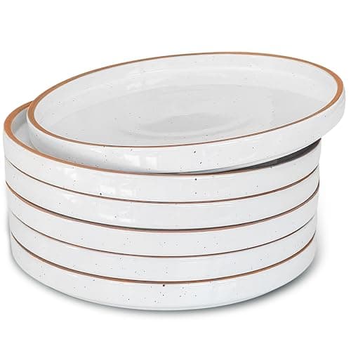 Ceramic Flat Plates Set of 6-8