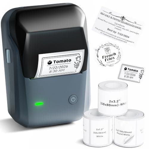 NIIMBOT B1 Label Maker Machine with 3 Roll Tapes, 2Inch Portable Printer