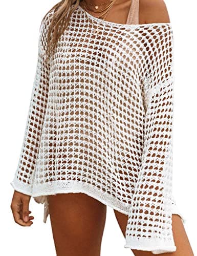 Bsubseach Crochet Cover Up Women Sexy Hollow Out Swim Coverup Summer Outfit