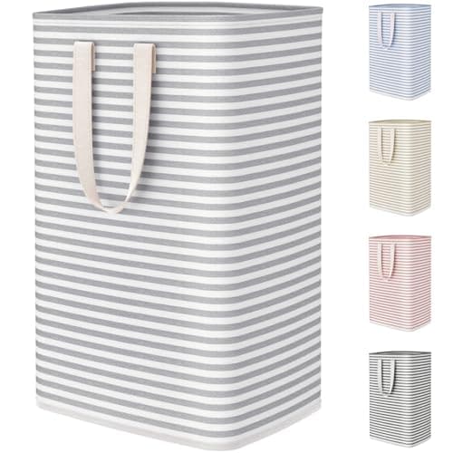 Lifewit 75L Large Collapsible Laundry Basket with Extended Handles, Grey