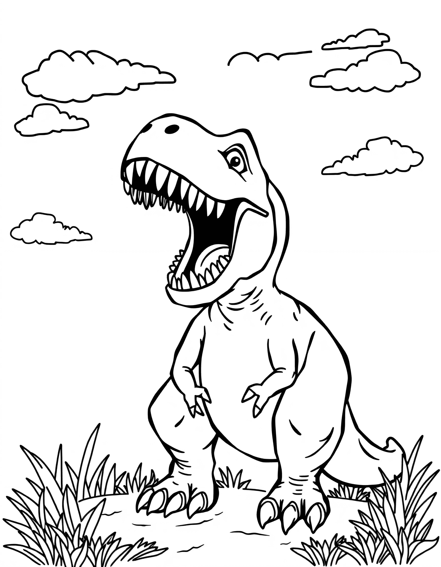 Preview of Dinosaurs coloring pages