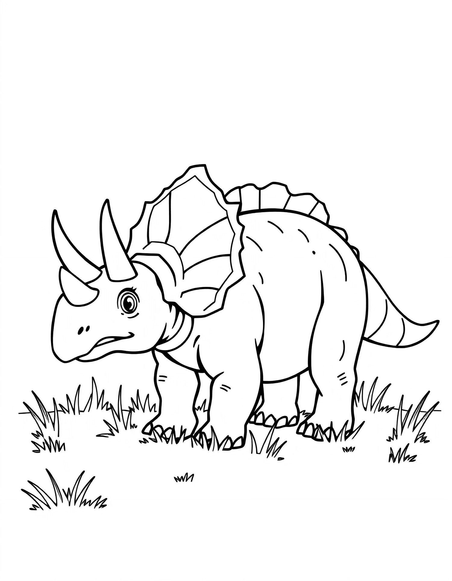 Dinosaurs coloring page 2