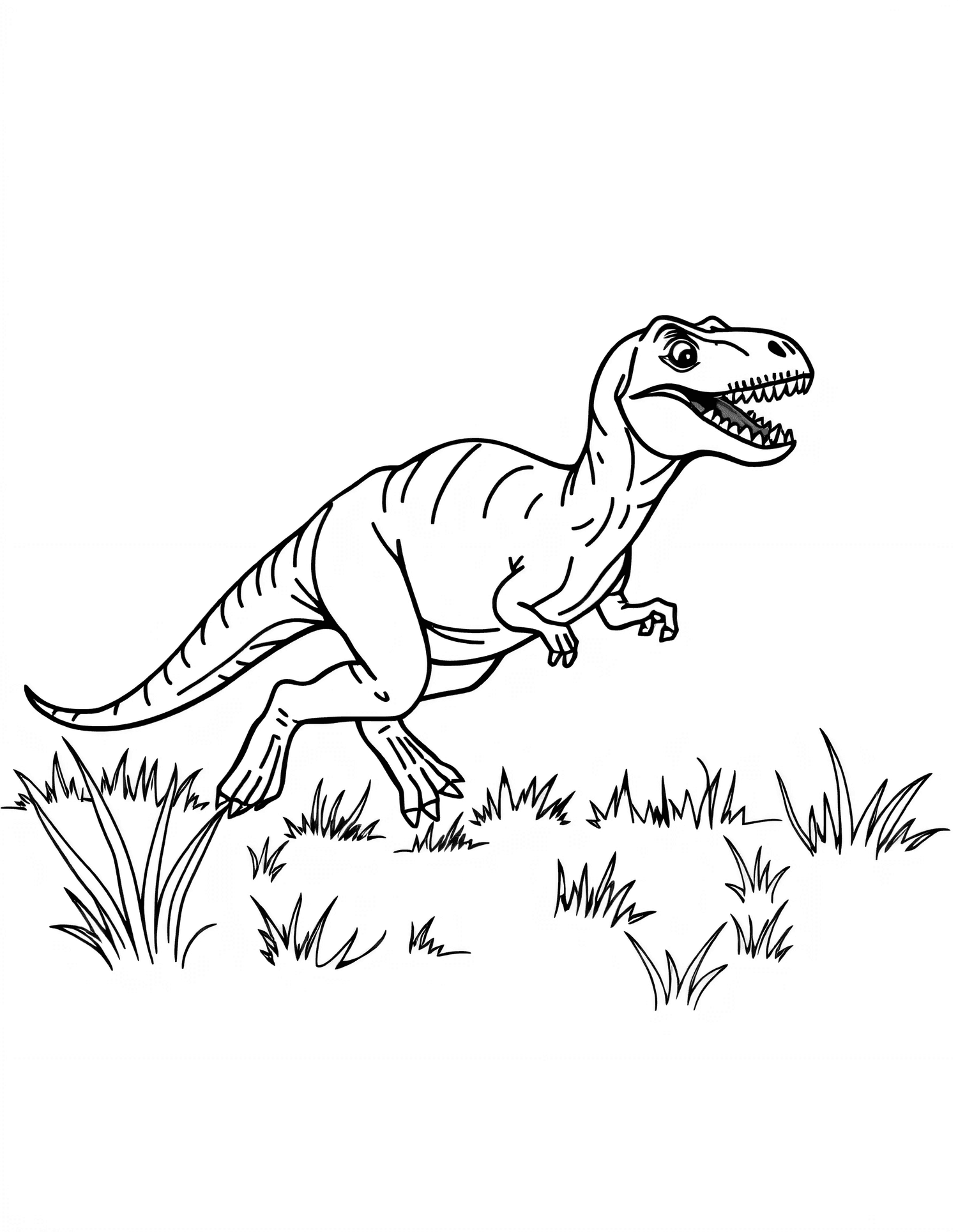 Dinosaurs coloring page 4