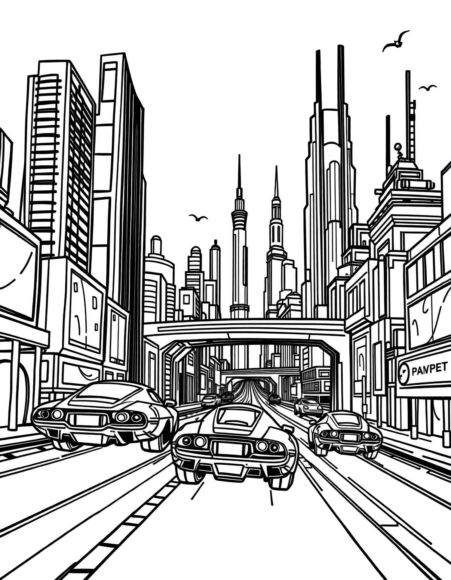 Robots & Tech coloring page 6