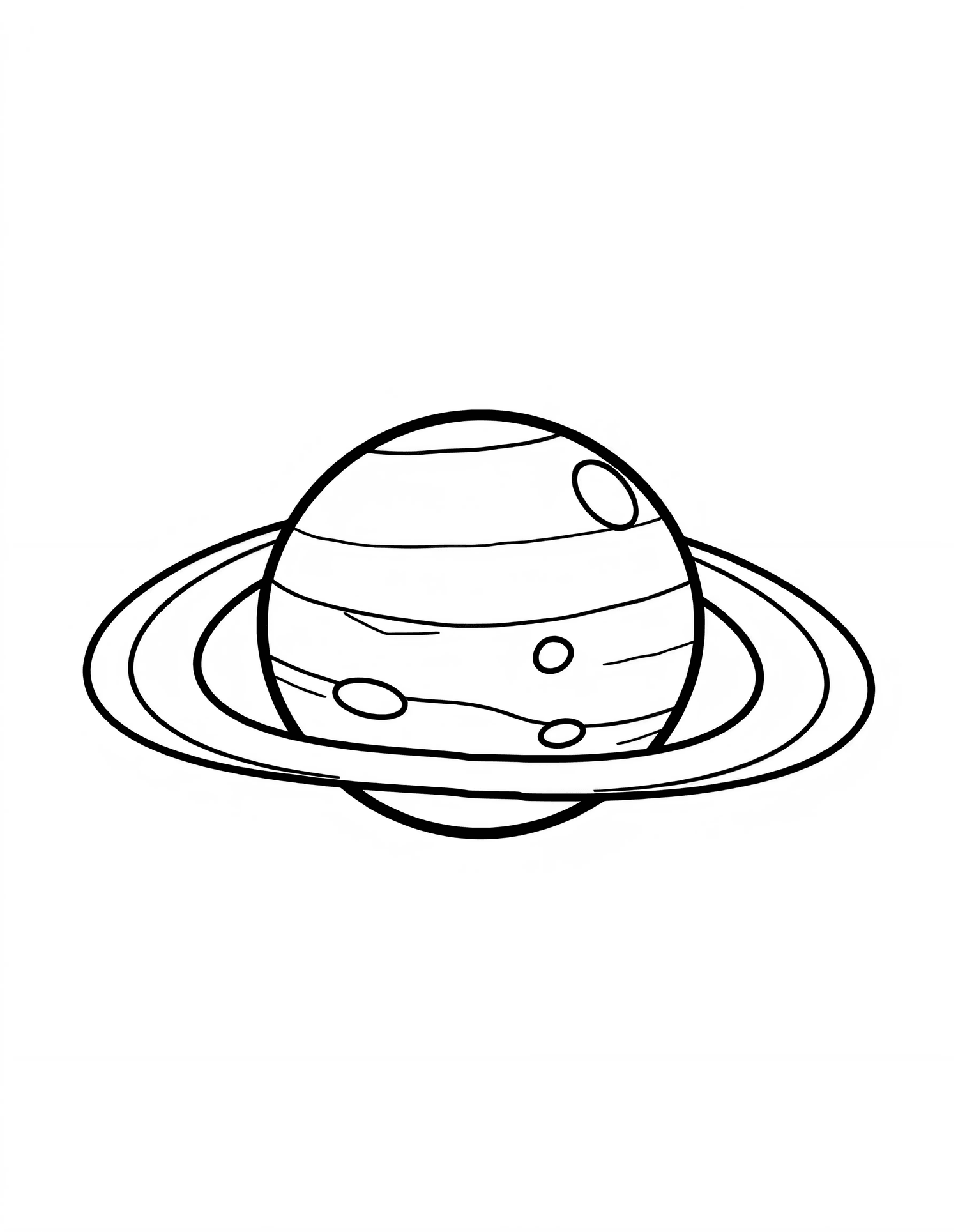 Space & Astronauts coloring page 3