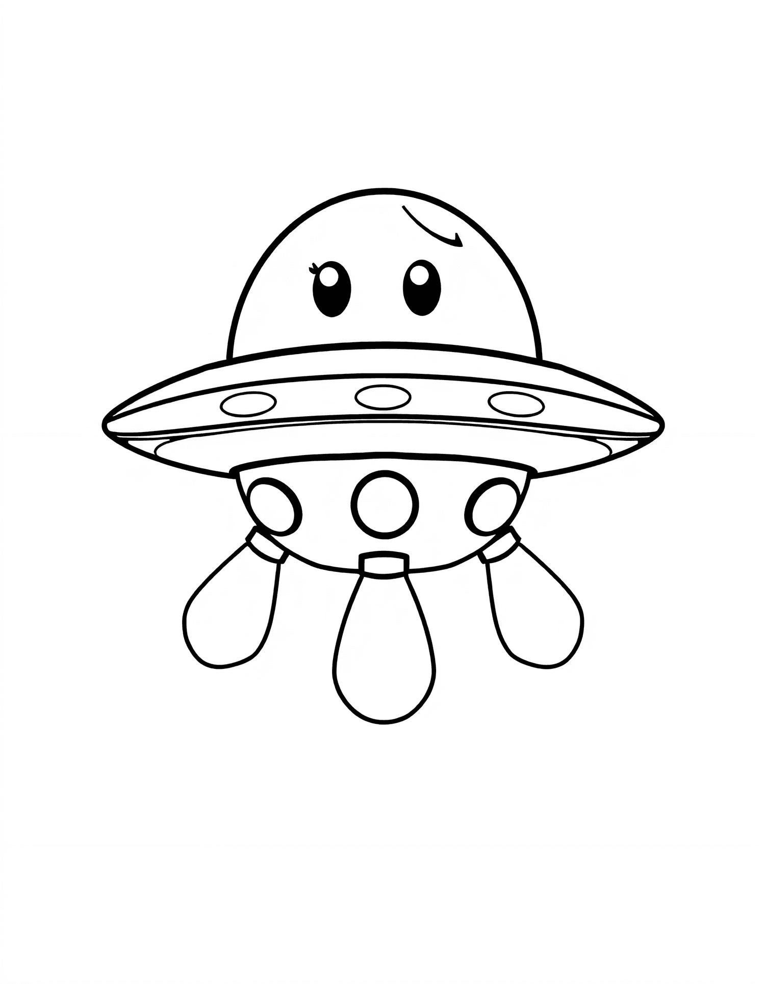 Space & Astronauts coloring page 6