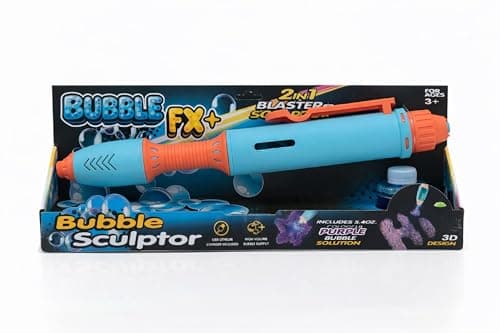 Mindscope BubbleFX LED Light Up Bubble Sculptor Pen (Blue/Orange)