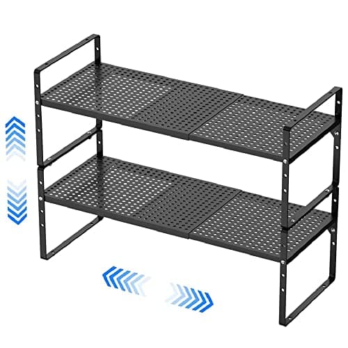 Expandable Kitchen Cabinet Shelf Organizers