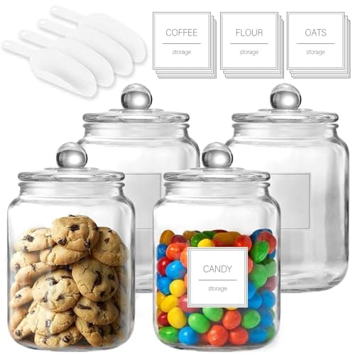Half Gallon Large Glass Jars with Lids