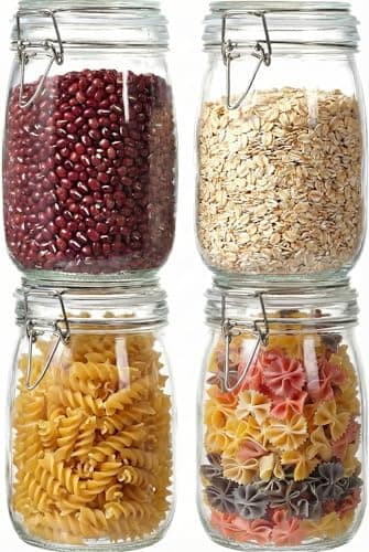 32 oz Wide Mouth Glass Jars with Airtight Lids